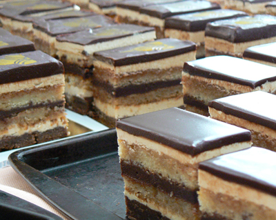 field of cakes
